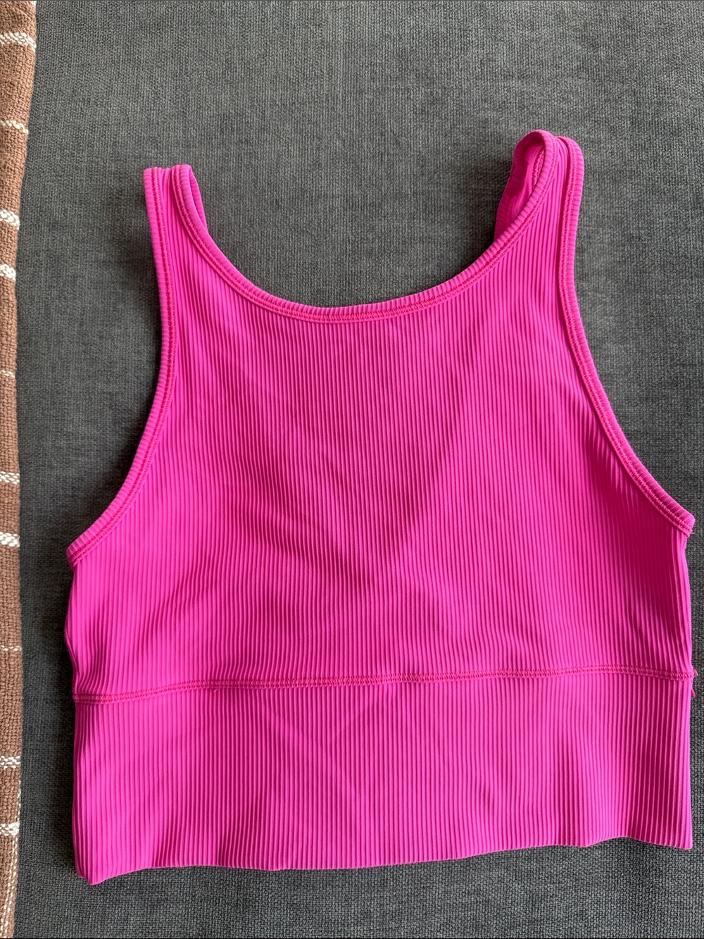 lululemon athletica Ribbed power pivot reversible tank- sonic pink